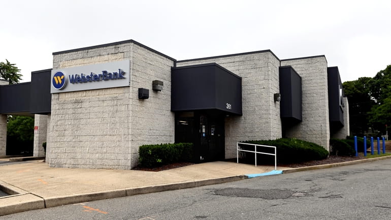 The Webster Bank, located at 361 Sunrise Highway in Patchogue,...