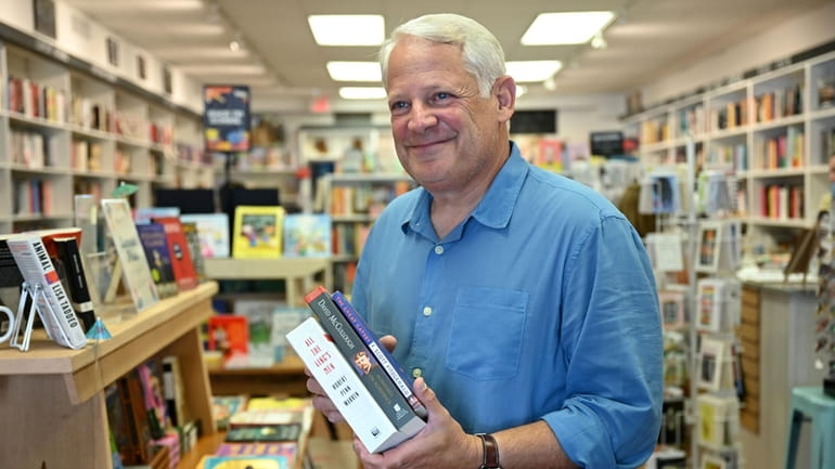 Former Democratic Rep. Steve Israel in his independent bookstore Theodore’s...