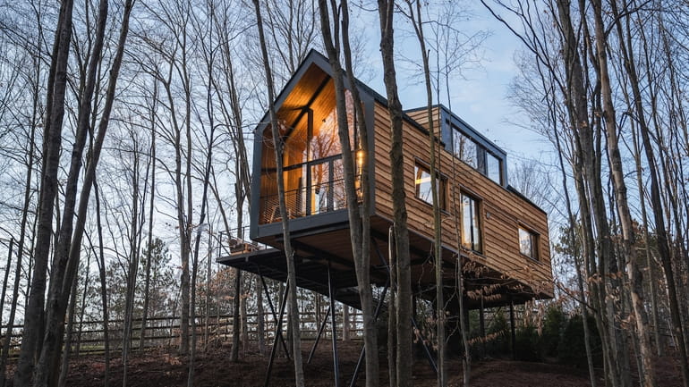 The Chatwal Lodge in the Catskills features three state-of-the-art treehouses,...
