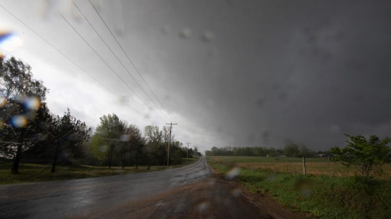 Storm systems moving across Shawnee County, Kan., that began Monday...