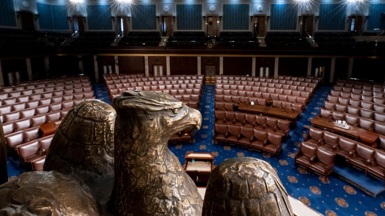 The chamber of the U.S. House of Representatives, where President...