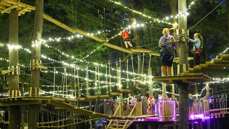 During its "Glow in the Park" events, Adventure Park at...