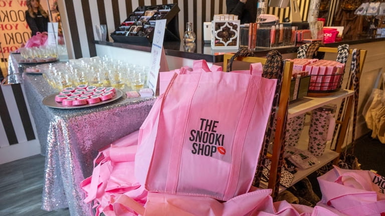Gift bags and champagne were ready for the opening of...