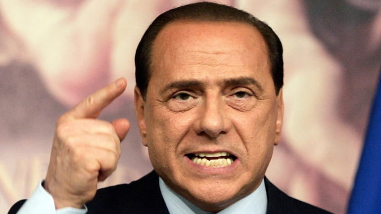 Italian Premier Silvio Berlusconi at a Rome news conference in 2006. The onetime...
