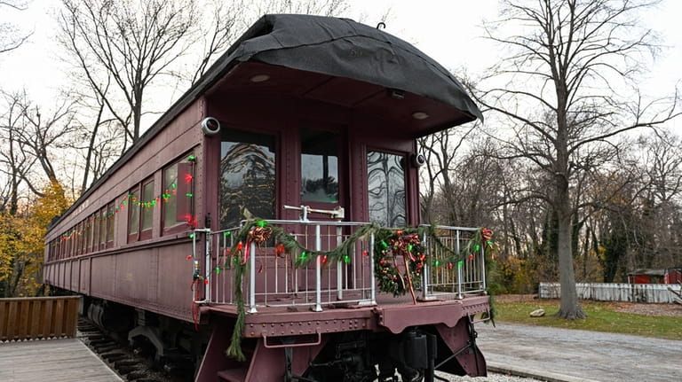 The train at the Wantagh Preservation Society in Wantagh.