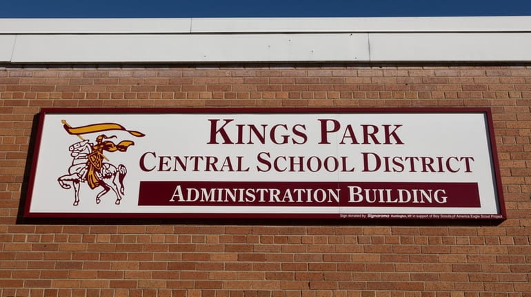 The Kings Park Central School District Administration Building. The district...
