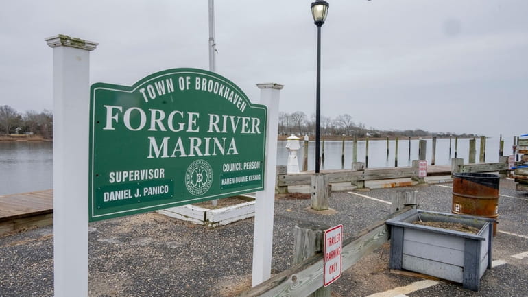 Forge River Marina overlooks the water in Mastic.