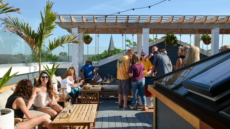 The rooftop bar at Rhum in Patchogue.