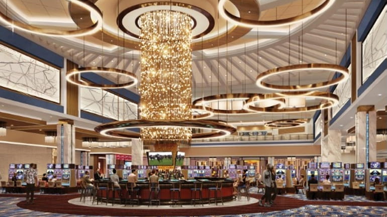 A rendering of the Casino and Center Bar that will...