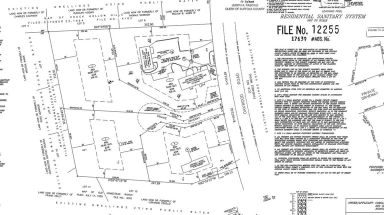 A map showing the proposed subdivision of the now-closed Oakwood...