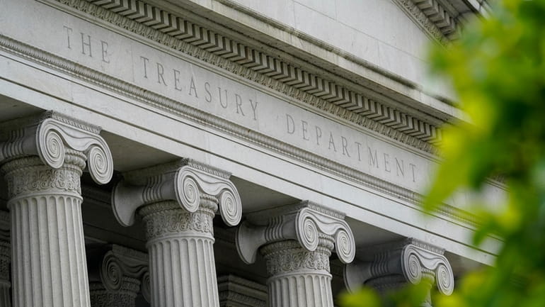The Treasury Building in Washington. The runaway spending in Washington has...