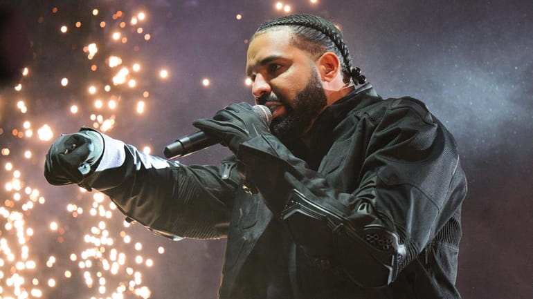 Drake performs at Morehouse College in Atlanta in 2022.