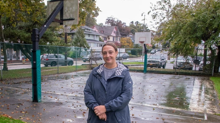 Northport Village trustee Meghan Dolan, shown in October, favors renovating the basketball court in...