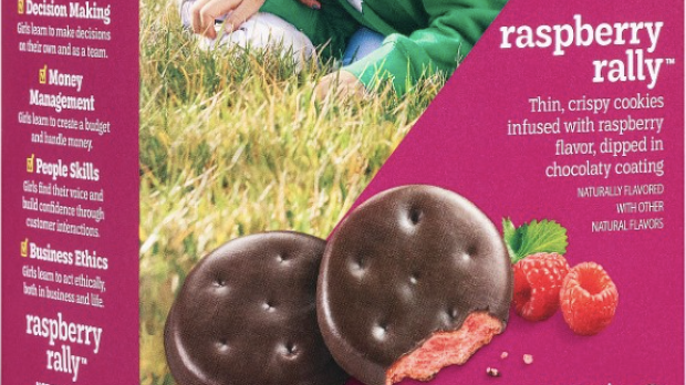 The Raspberry Rally Girl Scout cookies sold out on Long...