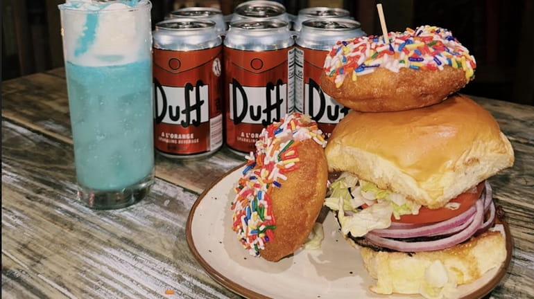 Krusty burgers, pink frosted donuts, Duff beer and Marge-A-Ritas will...