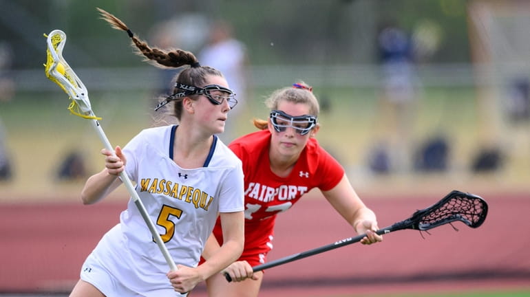 Caitlyn Dorman of Massapequa girls lacrosse during the state championship game on...
