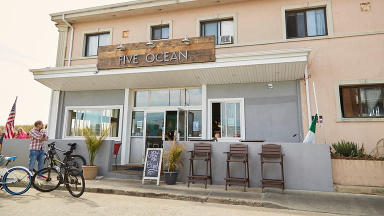 Grab a bite or drinks at Five Ocean in Long Beach.