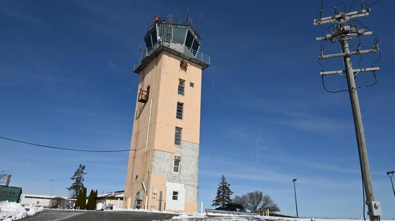 Plans call for replacing the existing control tower at Gabreski Airport...