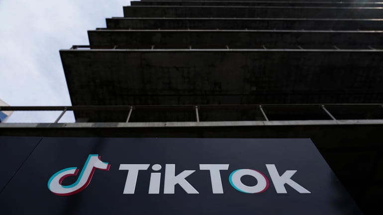 The TikTok Inc. building is seen in Culver City, Calif.,...