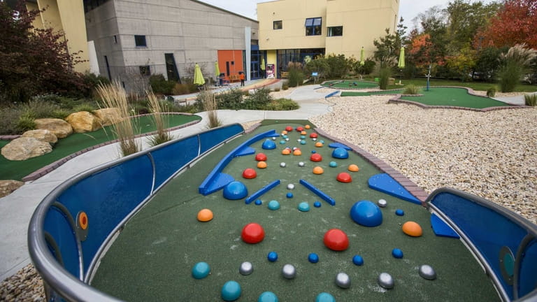 A nine-hole miniature golf course that relates to physics and...