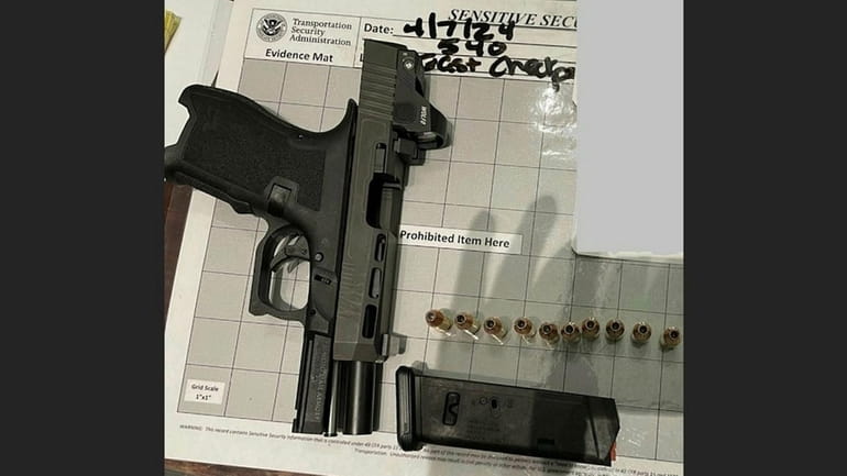 The Transportation Security Administration released this image of the gun.