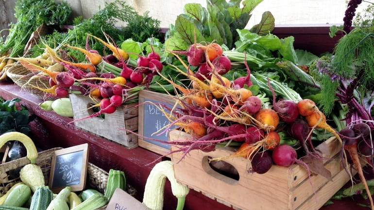 Beets and more from Early Girl Farm in Brookhaven.