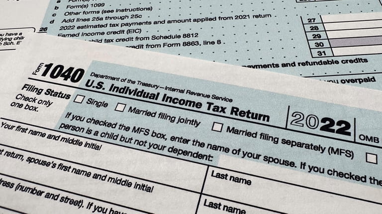 The Internal Revenue Service 1040 tax form for 2022 is...