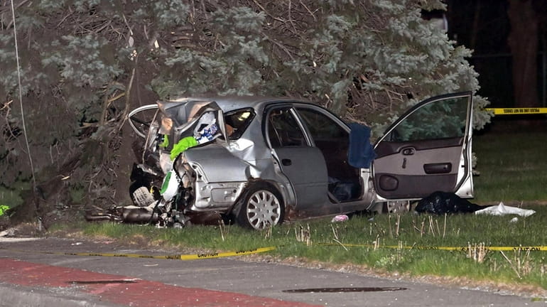The car driven by a 73-year-old woman who was killed after...