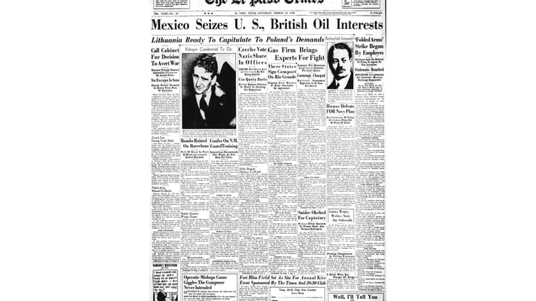 This image shows the front page of the March 19,...
