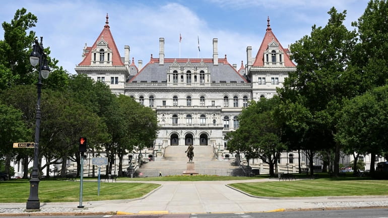 The New York State Legislature building in Albany.