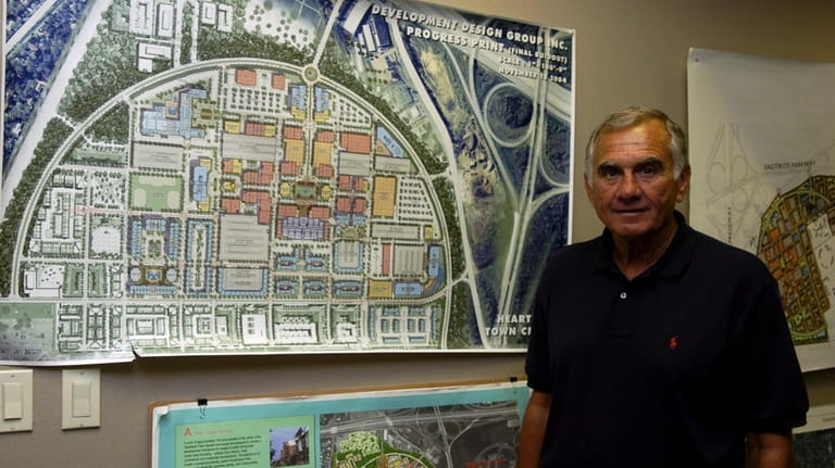 Gerald Wolkoff discusses the original Heartland Town Square plans in...