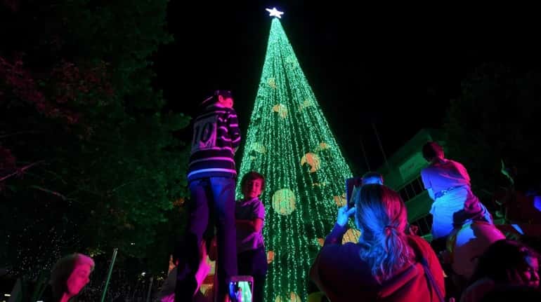 Australian Christmas Tree Sets World Record With 518838 Lights Newsday 