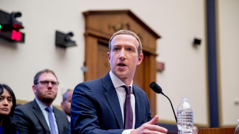 Facebook CEO Mark Zuckerberg testifies before a House Financial Services...
