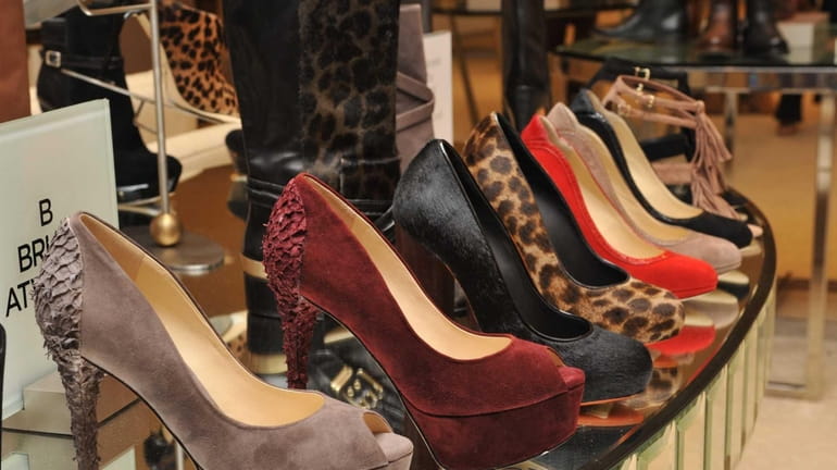 Display of designer Brian Atwood shoes during Fashion Night Out...