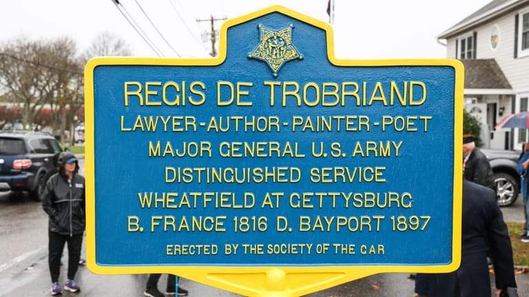 The marker honors Major General Philippe Régis Denis de Keredern...