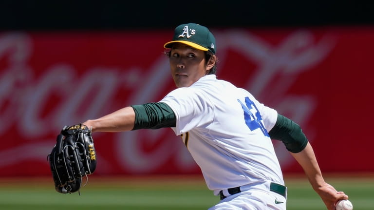 A's move Japanese rookie Fujinami to bullpen - Newsday