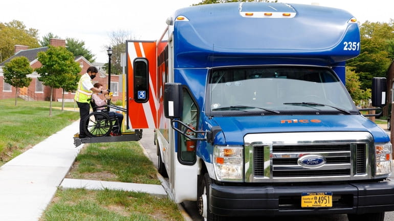Nassau's door-to-door paratransit system, Able-Ride, must take riders anywhere its...