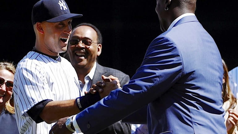 Surprise guest Michael Jordan can relate to Derek Jeter on his retirement  ceremony - Newsday