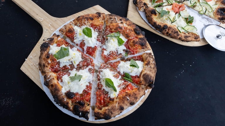 The burrata pizza at Pizza Peddler, which pops up at Six...