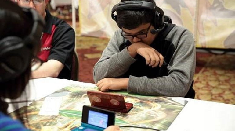 Mihrab Samad, 14, of Stony Brook, placed second in Pokemon...