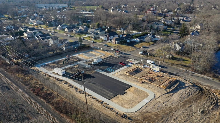 A mid-December view of the future Billy's Park in Blue Point,...