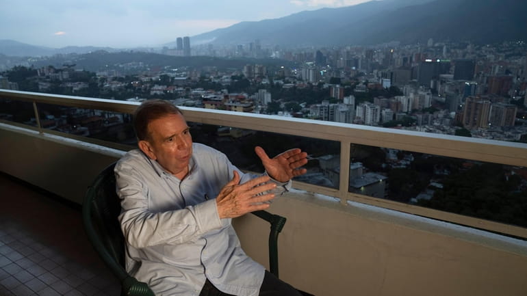 Venezuelan presidential candidate Edmundo González Urrutia of the Democratic Unitary...