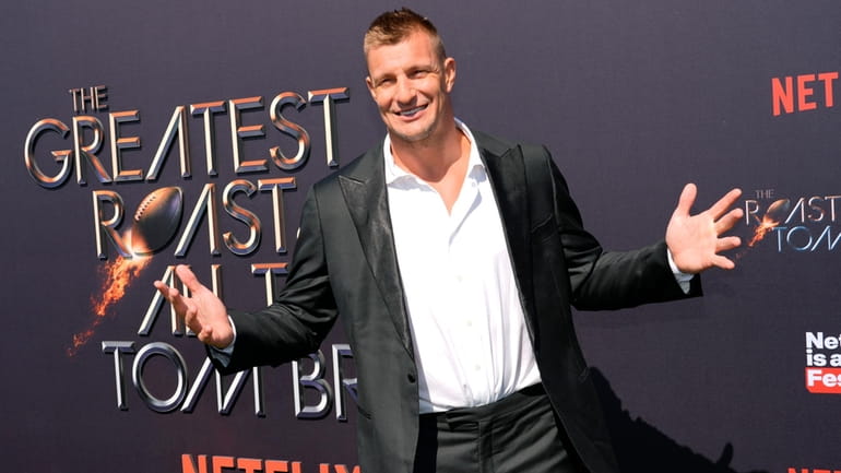 Retired NFL player Rob Gronkowski poses at "The Greatest Roast...