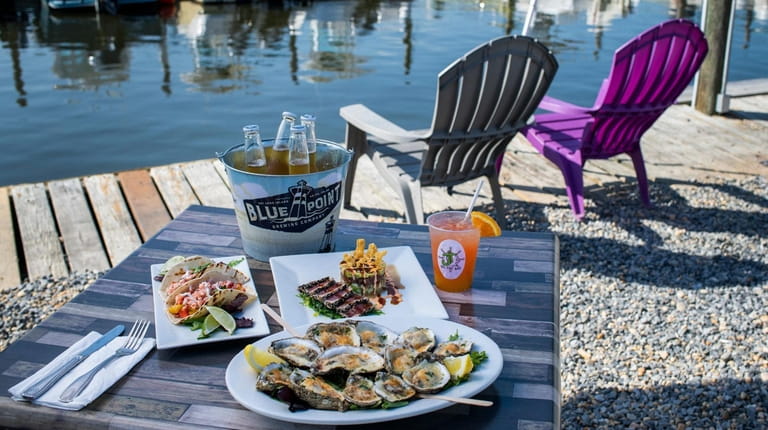 JT's On The Bay in Blue Point offers waterside dining.