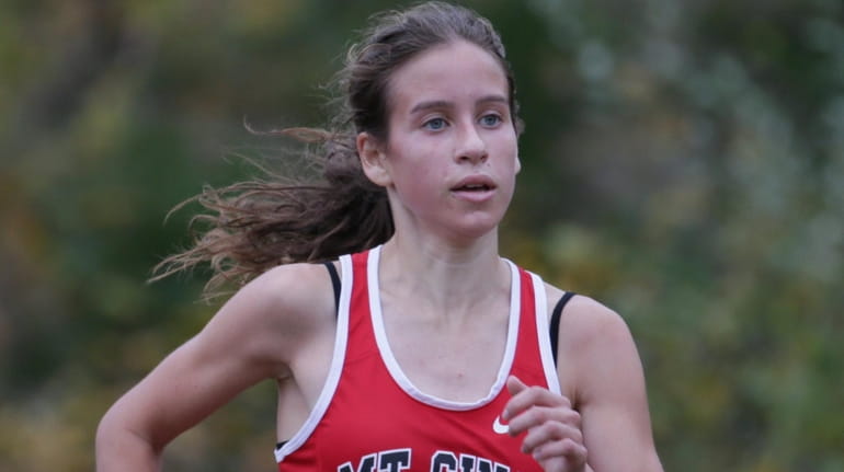 Sarah Connelly of Mount Sinai won the girls Class B...