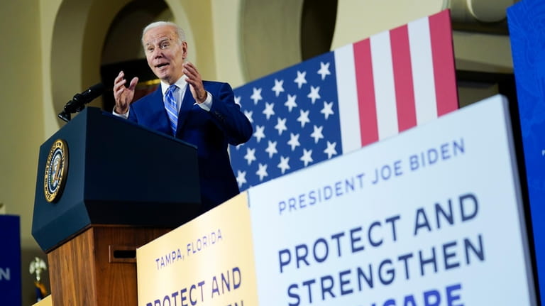 President Joe Biden speaks about his administration's plans to protect...