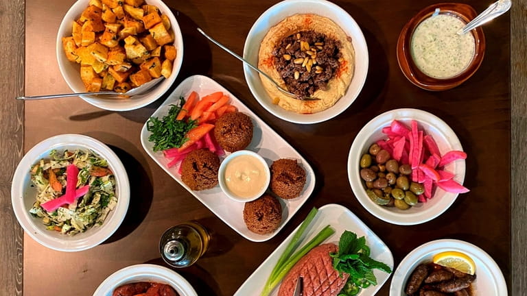 A selection of dishes at Beit Zaytoon in West Hempstead.