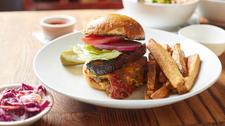 The Wagyu burger comes with bacon "candy," as well as...