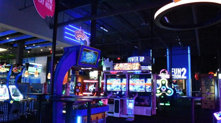 The arcade at Dave and Buster's, which opened in the...