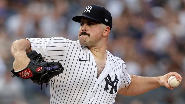 This is a 2023 photo of Carlos Rodon of the New York Yankees